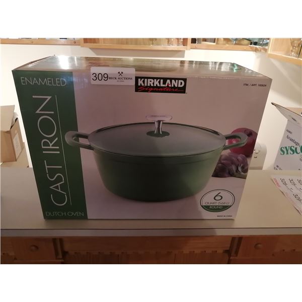 Kirkland Signature Enameled Dutch Oven 6 Quart Capacity