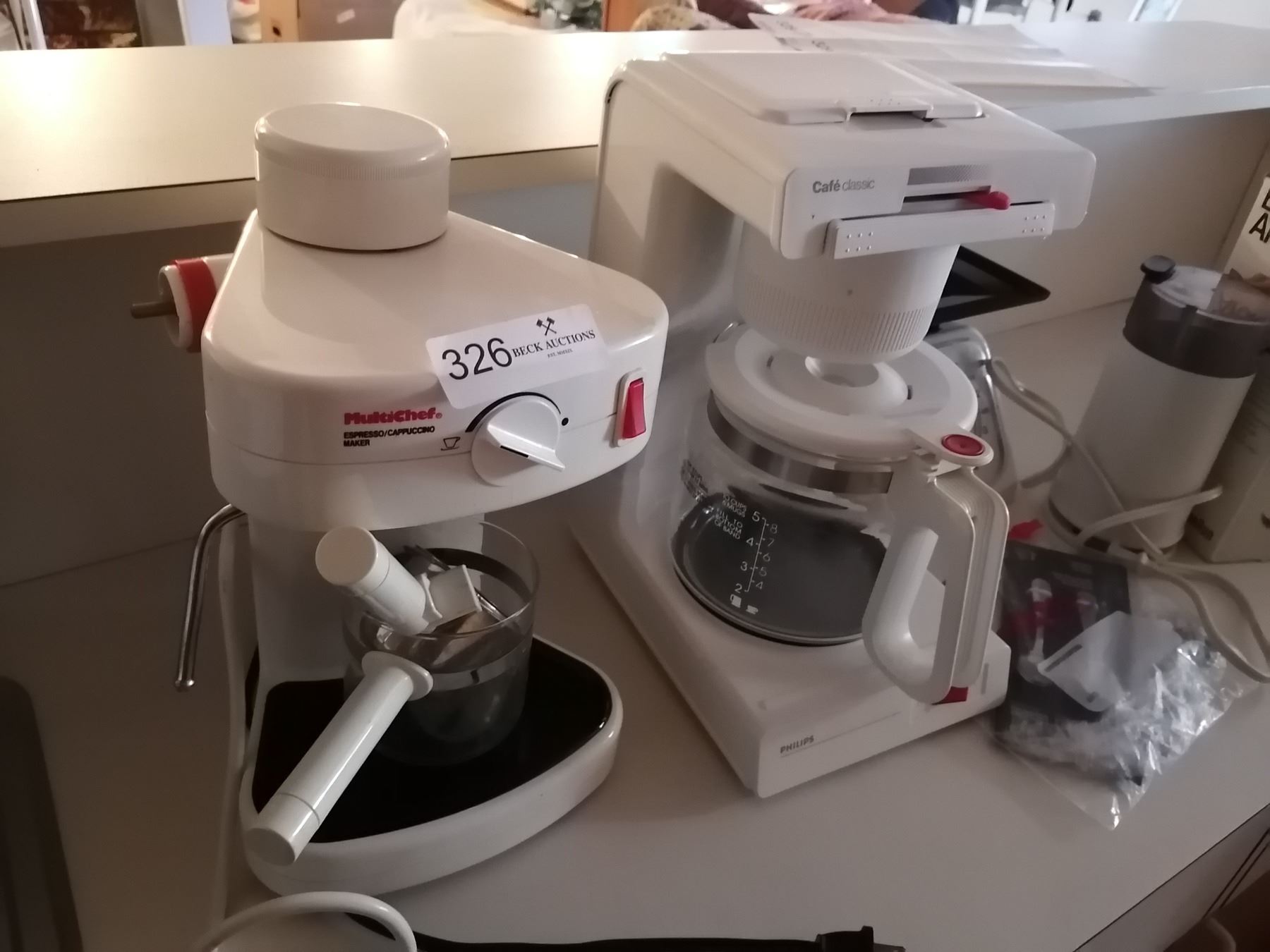 MultiChef Espresso/Cappuccino Maker, Phillips Classic Coffee Maker, Braun Auto Coffee Grinder...