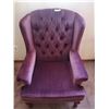 Image 1 : Vintage Upholstered Wing-Backed Chair
