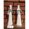 Image 2 : Pair of Porcelain Statue Women