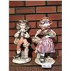 Image 1 : Cappodimonte Boy and Girl Statue Pair