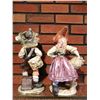 Image 2 : Cappodimonte Boy and Girl Statue Pair