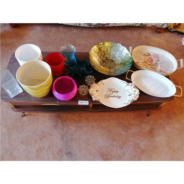 Assortment of Vases and Decorative Dishes