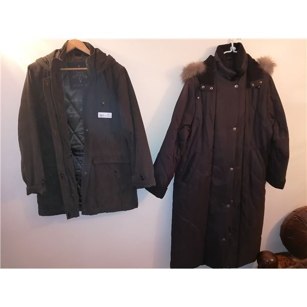 2 x Women's Coats - Brand: Sequence (Sizes Medium and 12)