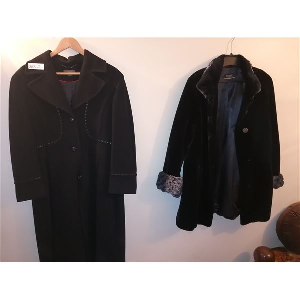 2 x Women's Coats - Novelti (Size 6) and Jessica (60% Wool, Size 16)