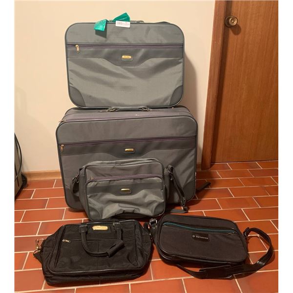 Holiday 3-Piece Luggage Set w/ American Tourister and Samsonite Laptop Bags