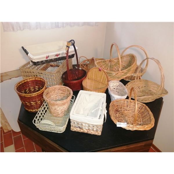 Assortment of Wicker Baskets