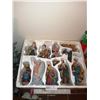Image 2 : Large Assortment of Christmas Decorations - 2 x Mini Trees, Lights, Nativity Figurines, and More!