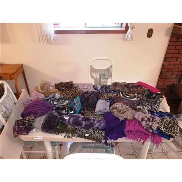 Large Assortment of Women's Scarves