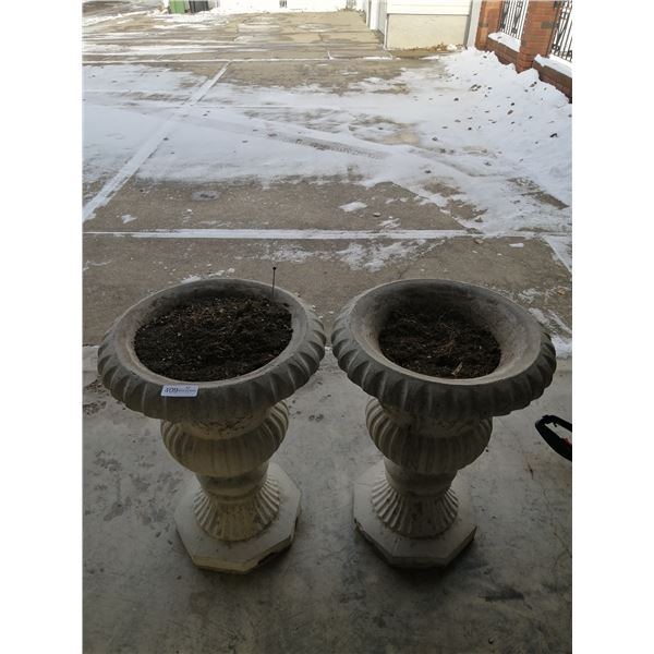 2 x Stone Planters