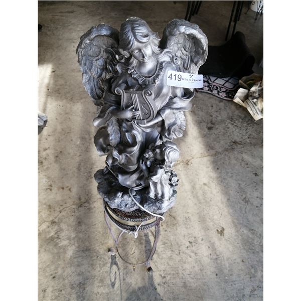 Beautiful Angel Statue - Metallic/Plaster