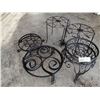 Image 2 : 7 x Assorted Metal Planter Stands