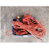 Image 1 : Assortment of Heavy Duty Extension Cords and a Mechanic's Light