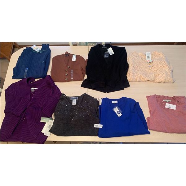 8 x Women's Sweaters ($200+ Retail Value! Brand New w/ Tags) - See Pictures for Sizing