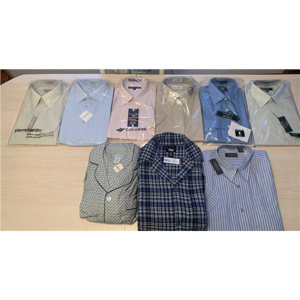 7 x Men's Dress Shirts and 2 x Pyjama Sets - All Brand New (See Pictures for Sizing)