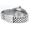 Image 3 : Rolex Mens Stainless Steel Black Diamond & Sapphire Datejust Wristwatch