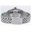 Image 4 : Rolex Mens Stainless Steel Black Diamond & Sapphire Datejust Wristwatch