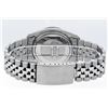 Image 6 : Rolex Mens Stainless Steel Black Diamond & Sapphire Datejust Wristwatch