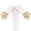Image 1 : NEW 18K Yellow Gold 1.50 ctw Brilliant Diamond Open Star Cluster Stud Earrings