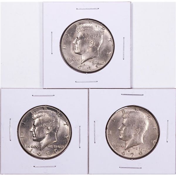 1979-1981 Kennedy Half Dollar Coin Collector's Set