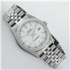 Image 3 : Rolex Mens White Index White Gold Fluted Bezel Datejust Wristwatch