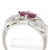 Image 5 : Antique Art Deco Platinum AGL Certified Oval Cut BLOOD RED Ruby & Diamond Ring