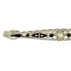 Image 2 : Antique Art Deco 14K White Gold Diamond & Black Enamel Etched Filigree Bar Pin