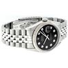 Image 3 : Rolex Mens Stainless Steel Black Diamond 36MM Datejust Wristwatch