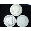 Image 1 : 3 Assorted Barber Quarters