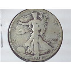 1918-D Walking Liberty Half Dollar
