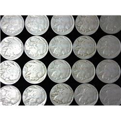 20 Assorted 1930's Buffalo Nickels