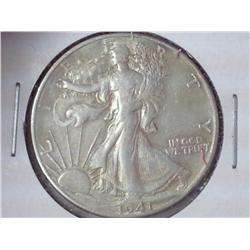 1941-D Walking Liberty Half Dollar