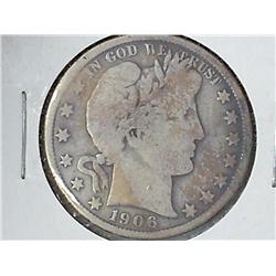 1906 Barber Half Dollar