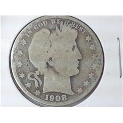 1908 Barber Half Dollar