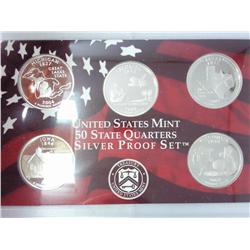 2004 US 50 State Quarters Silver Proof Set