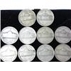 Image 2 : 10 Assorted Jefferson War Nickels (35% Silver)