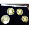 Image 2 : Ronald Reagan Bi Metallic 4 Coin Set