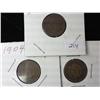 Image 1 : 1901, 1904 And 1906 Indian Head Cents