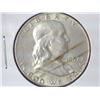 Image 1 : 1957-D Franklin Half Dollar