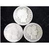 Image 1 : 3 Assorted Barber Quarters