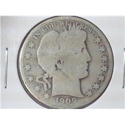 1909 Barber Half Dollar
