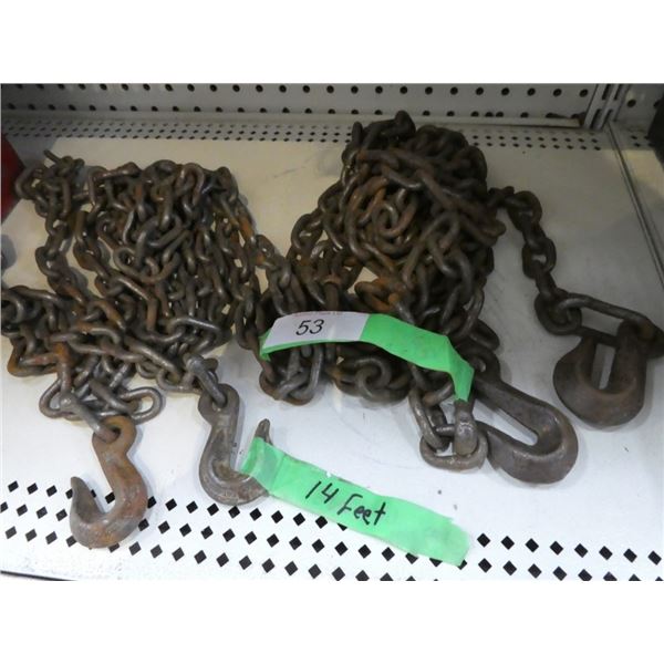 14ft chains with hooks