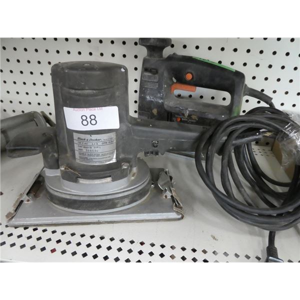 Black & Deck sander & 2 speed scroller jig saw