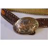 Image 3 : Leather Belt w/ Cowboy Themed Buckle