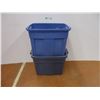 Image 1 : *(2) Plastic Totes one missing lid