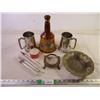 Image 1 : Scotch Decanter, Beer Steins, (4) Floating Thermometers,dish,leggings
