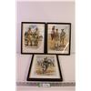 Image 1 : (3) Framed Military Prints