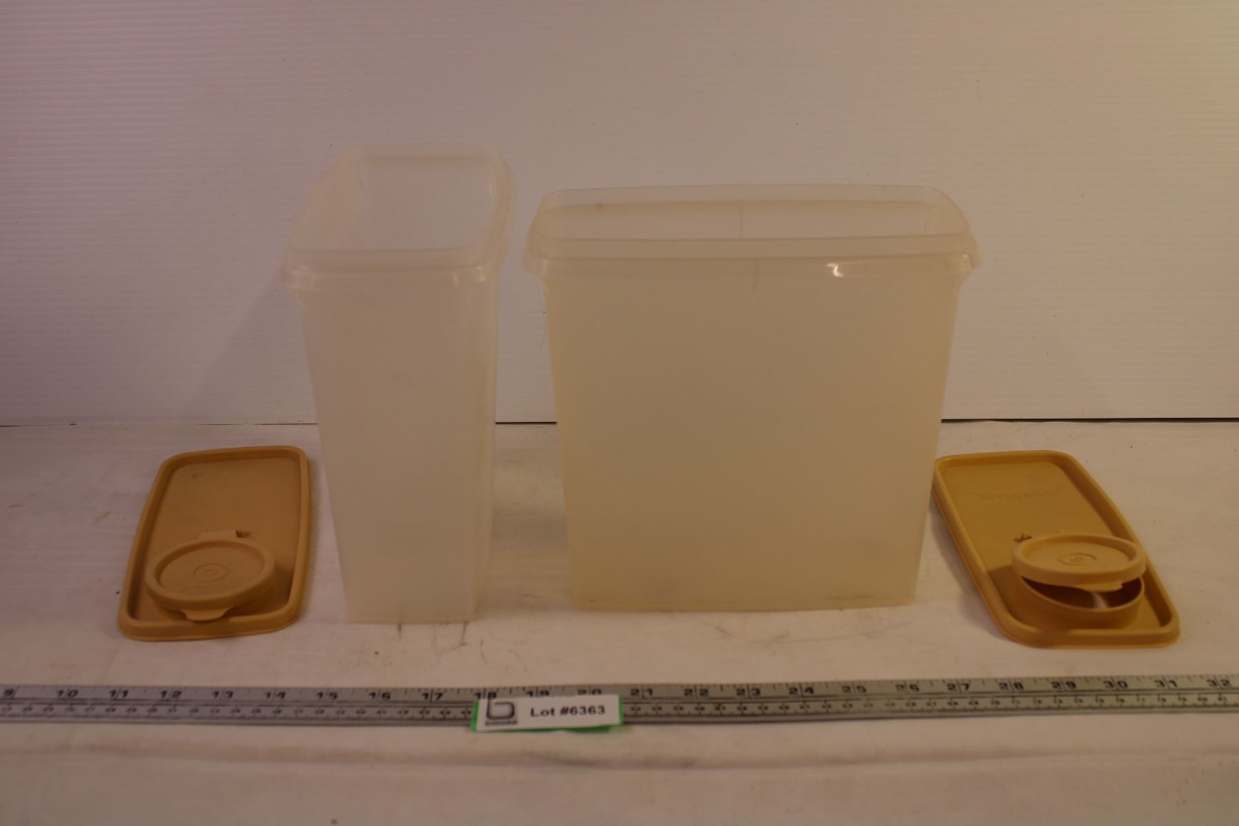 (2) Tupperware Containers - Bodnarus Auctioneering