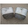 Image 3 : **(2) Galvanized tubs