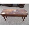 Image 1 : **Wooden piano bench - 37x111 - 21" tall
